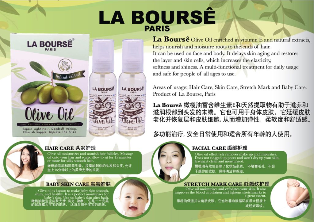 La Bourse 3124 Olive Oil – Silken Cosmetics Pte Ltd