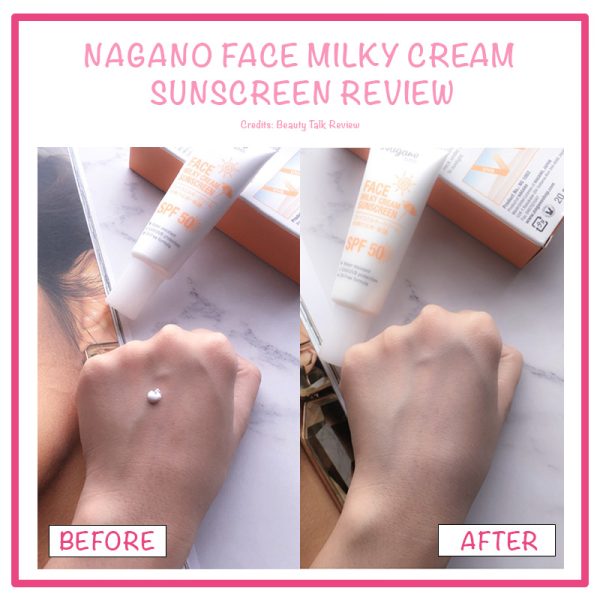 Nagano 1002 Face Milky Cream Sunscreen - Image 4