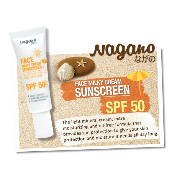 Nagano 1002 Face Milky Cream Sunscreen - Image 2