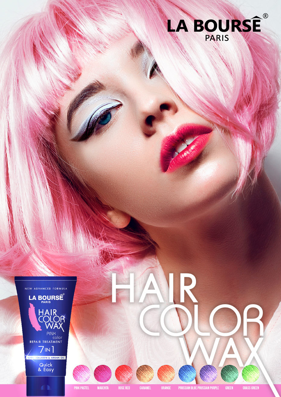 La Bourse 1142 Hair Color Wax (9 Colors) - Image 2
