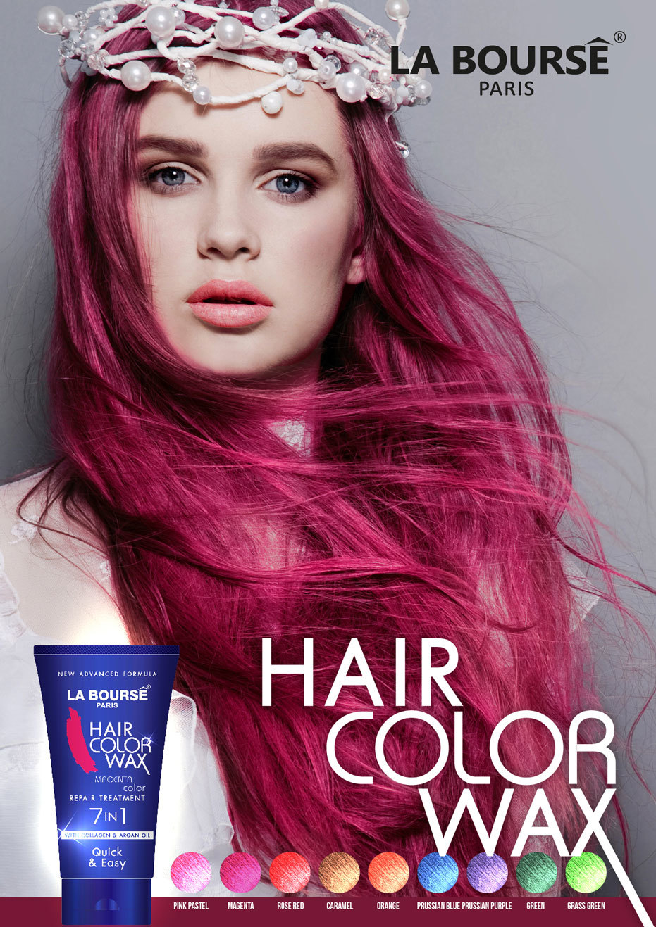La Bourse 1142 Hair Color Wax (9 Colors) - Image 3