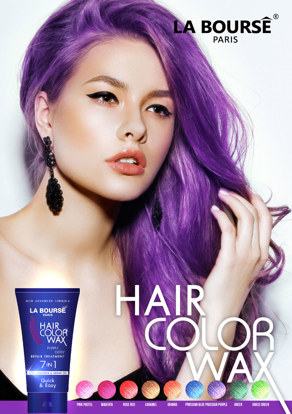 La Bourse 1142 Hair Color Wax (9 Colors) - Image 8